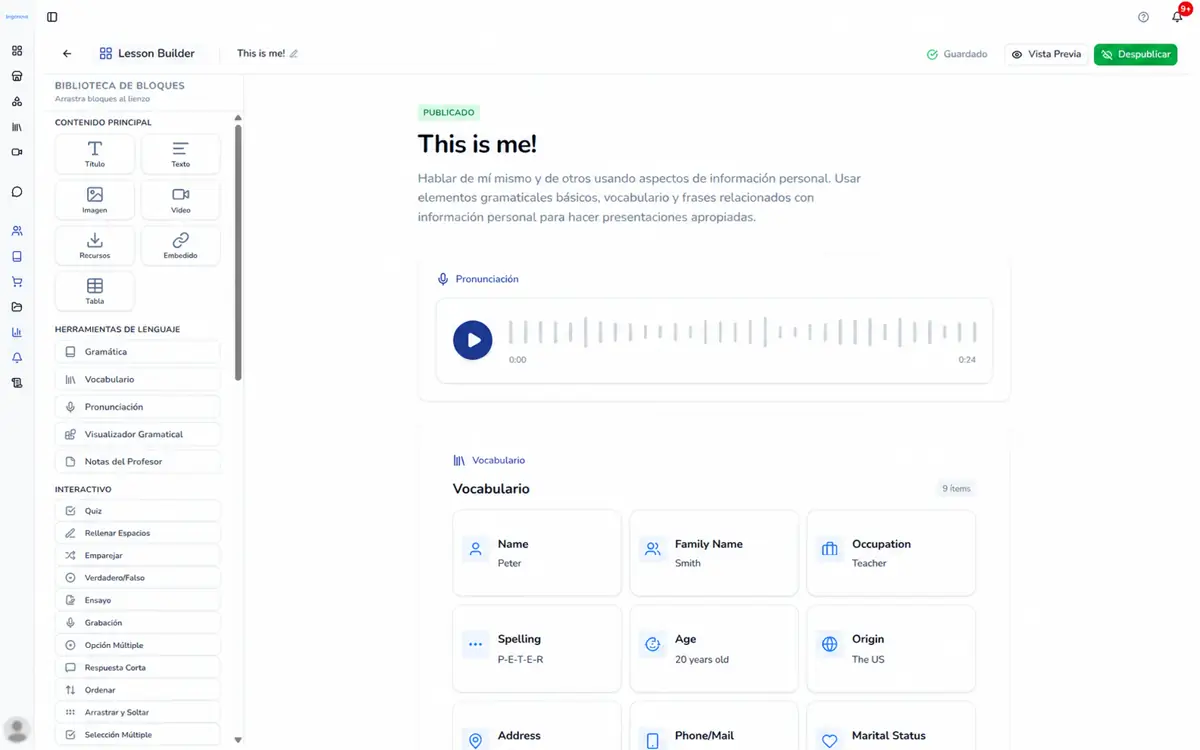 Lingowow lesson builder